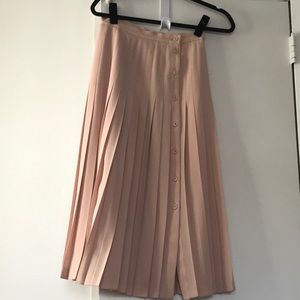 Rare Vintage Escada Wrap Pleated Maxi Skirt
